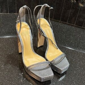 Alexandre Birman Silver High Heel Sandals